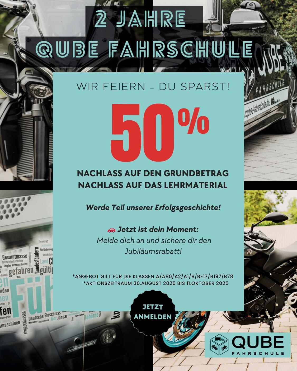 Fahrschule Qube - 2 Jahre in Heilbronn Sontheim - jetzt bei Anmeldung sparen